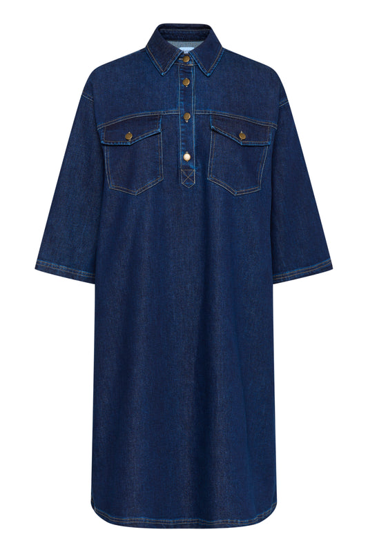 Saint Tropez LoesaSZ Denim Dress | Dark Blue Denim
