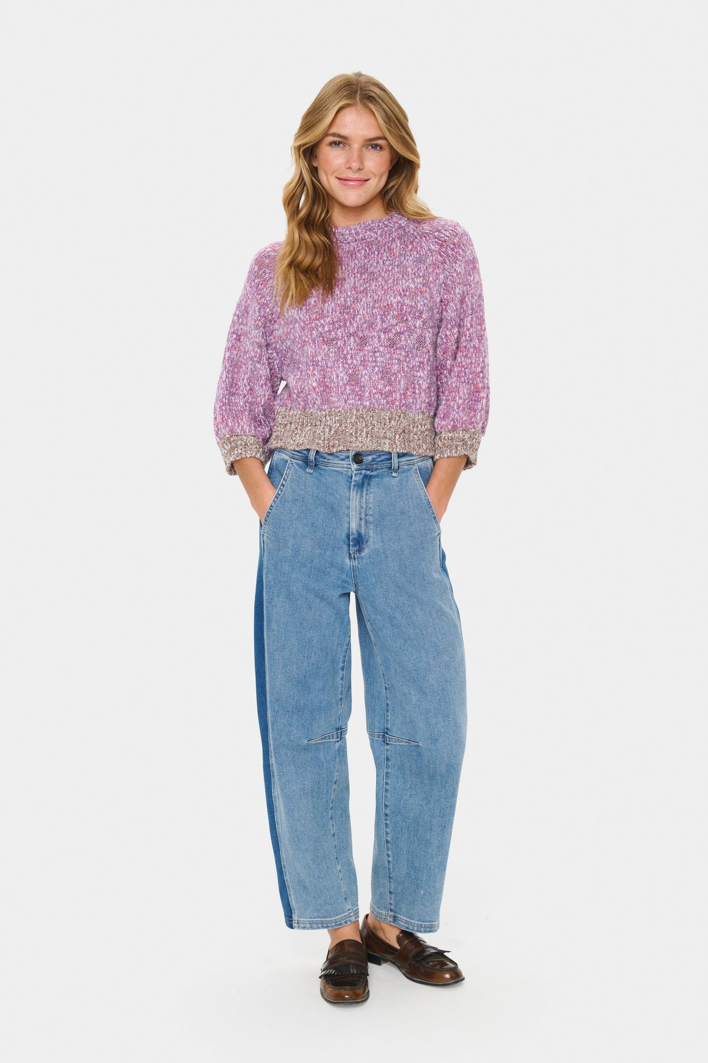 Saint Tropez Mylene Pullover | Red Violet