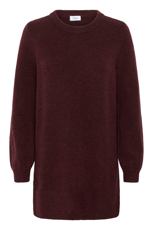 Saint Tropez MaleenSZ Long Pullover | Fudge