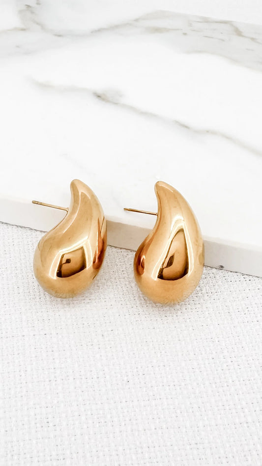 Envy Large Gold Teardrop Earring