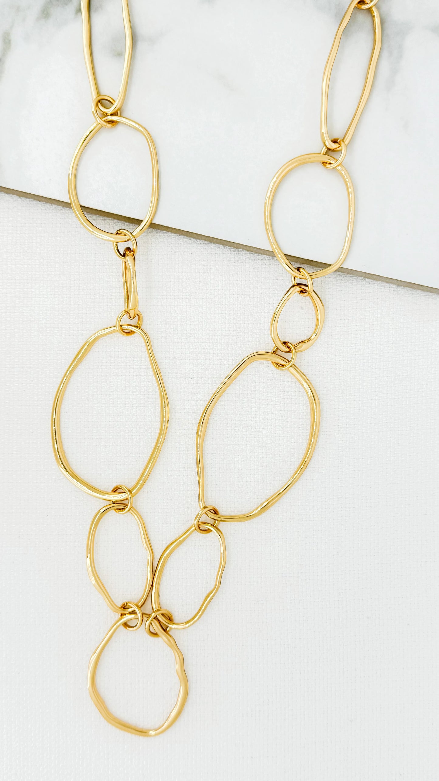 Envy Long Gold Loop Necklace