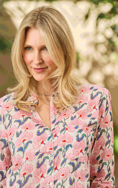 Sintra Cotton Shirt | Pink