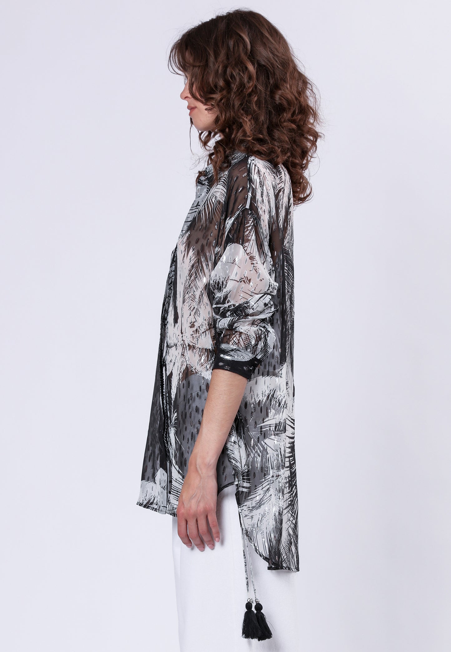 Religion Tanzanite Shirt | Palm Print