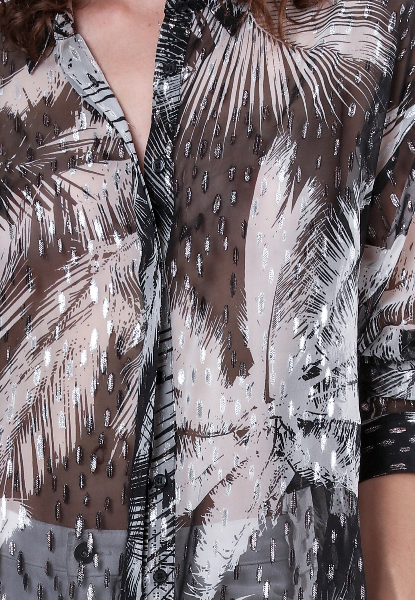 Religion Tanzanite Shirt | Palm Print