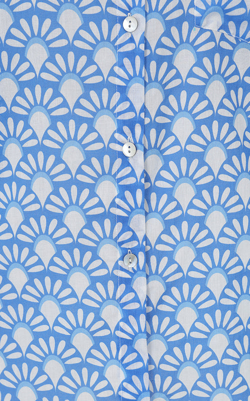 Lisbon Cotton Shirt | Blue