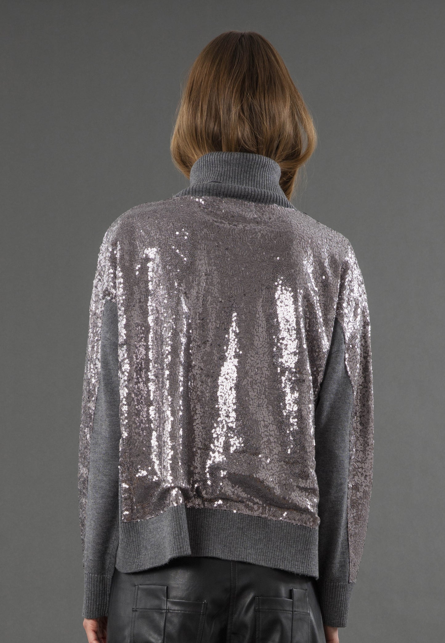 Hailey Turtleneck | Grey Marl