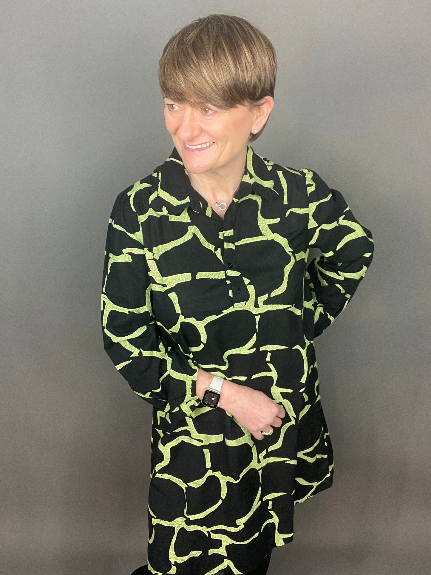 B Young Byhaliey Dress Black Mix