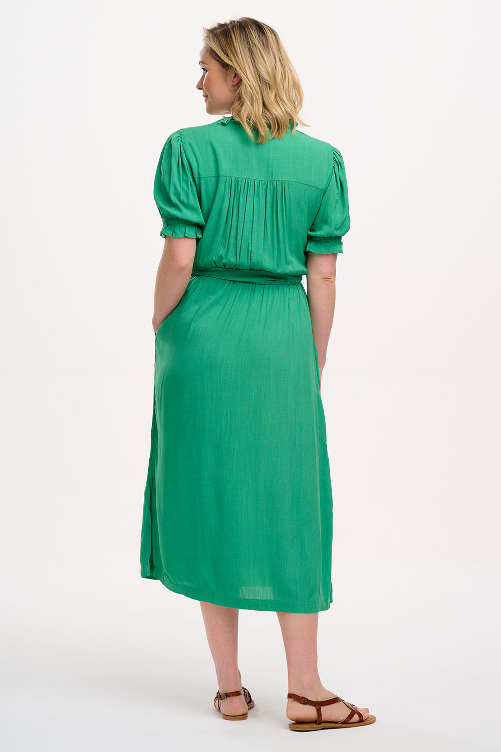 Carlota Midi Dress | Folk Floral Embroidery