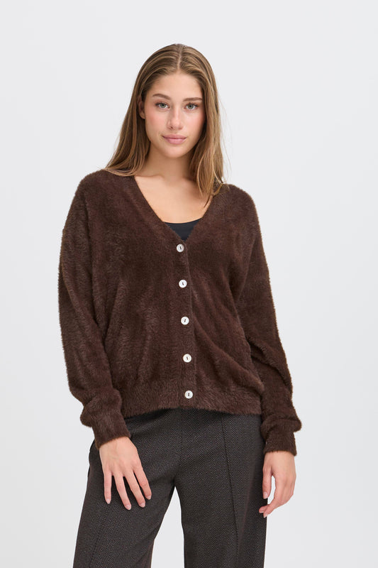 Ichi Ihbrula Cardigan | Coffee Bean