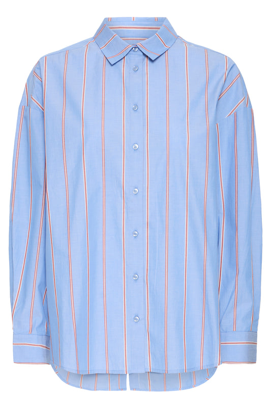 Ihsadia Shirt | Blue Yonder Stripe