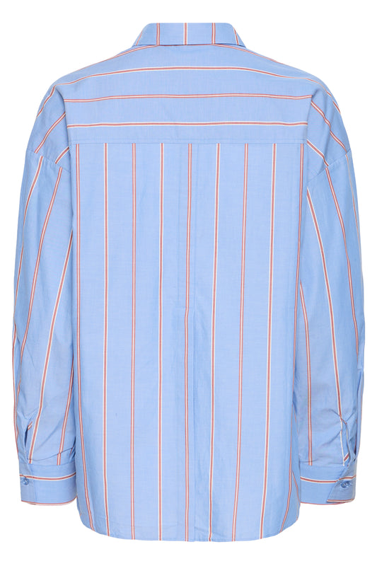 Ihsadia Shirt | Blue Yonder Stripe