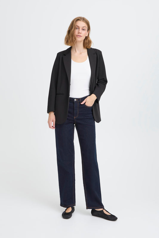 Ihtwiggy Straight Leg Jeans |Authentic Blue Denim