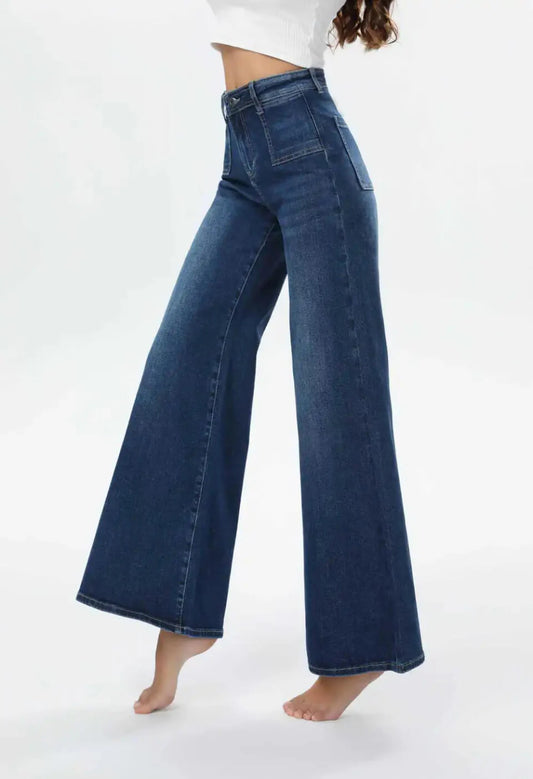 Melly & Co High Rise Wide Leg Jeans