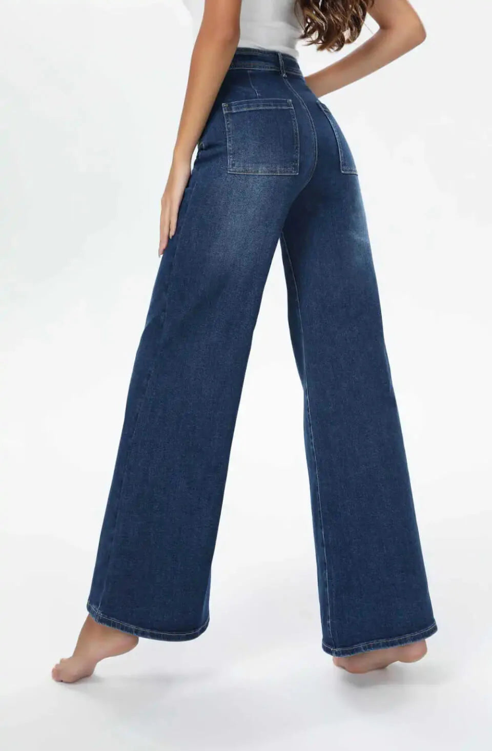 Melly & Co High Rise Wide Leg Jeans