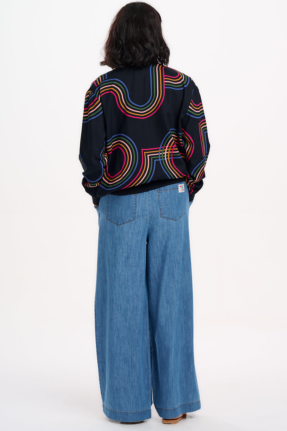 Bobbi Bomber Jacket | Black Retro Racer