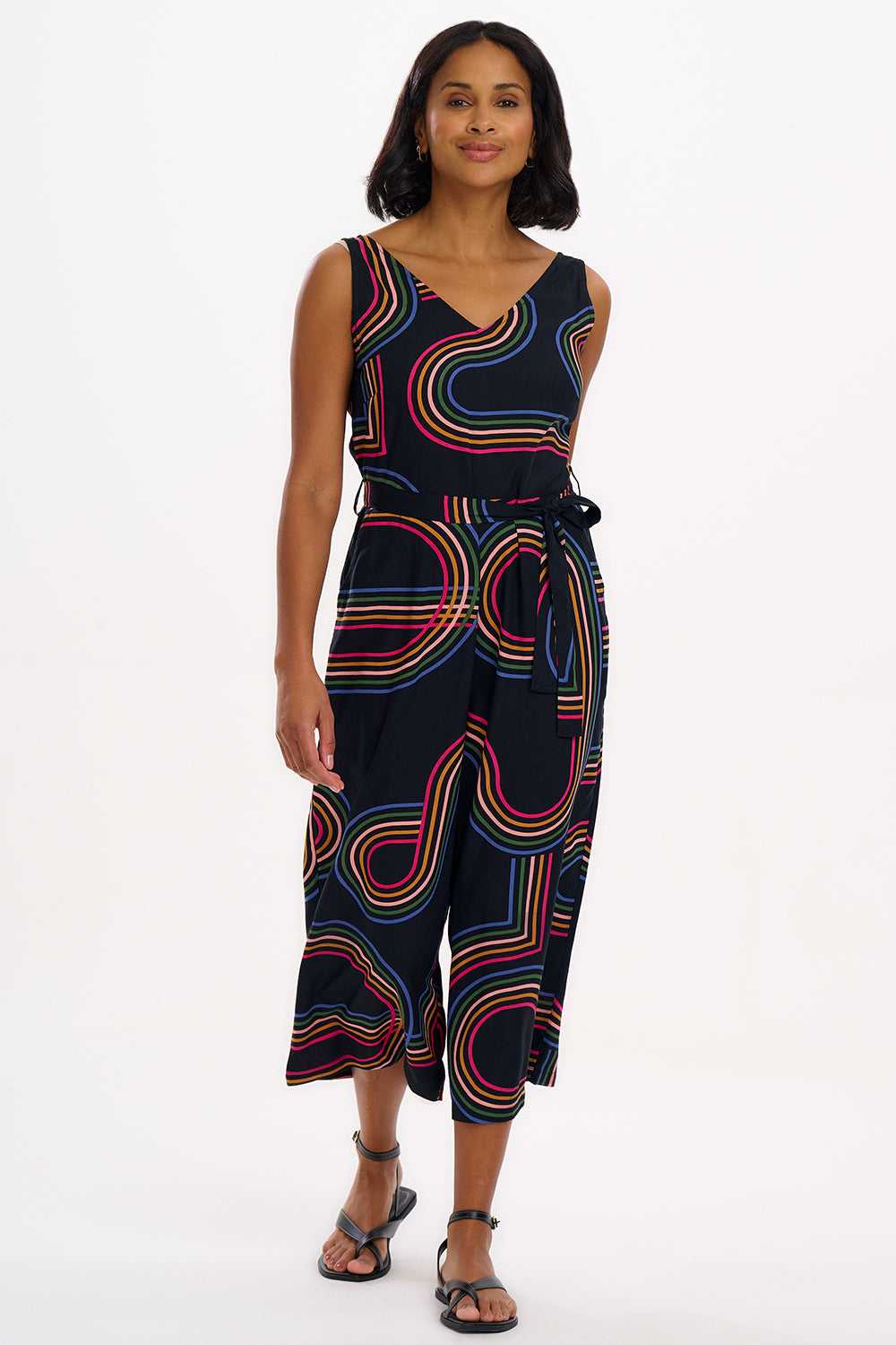 Lamiah Jumpsuit | Black Retro Racer