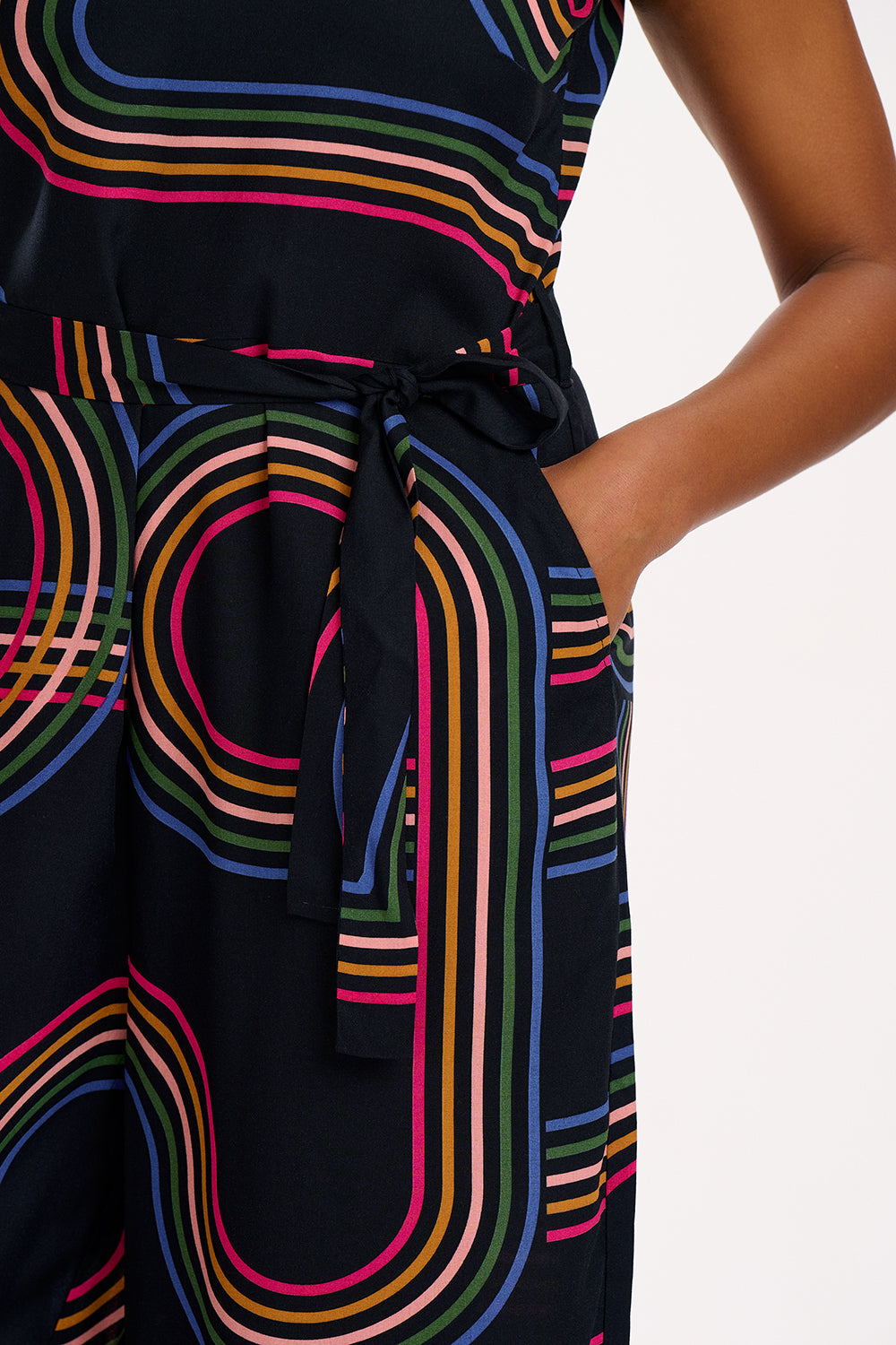 Lamiah Jumpsuit | Black Retro Racer