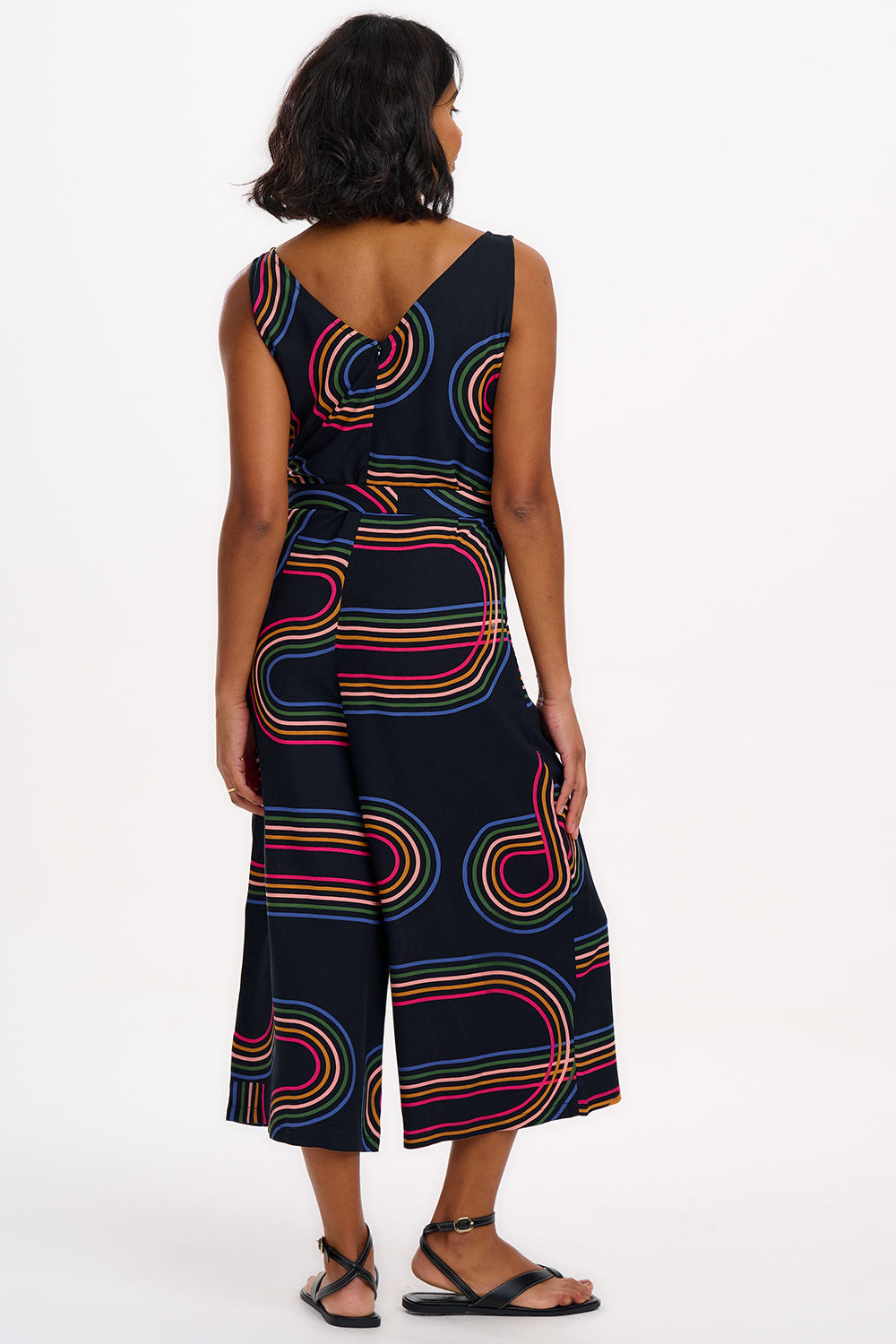 Lamiah Jumpsuit | Black Retro Racer