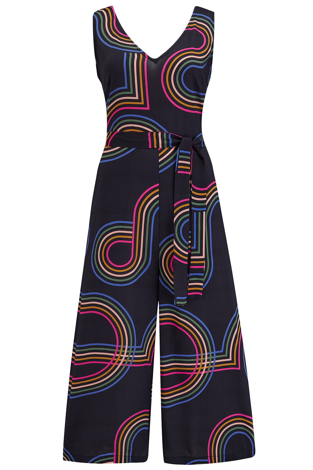 Lamiah Jumpsuit | Black Retro Racer