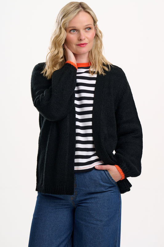 Sugarhill Brighton Yvette Cardigan | Black Lightning Flash