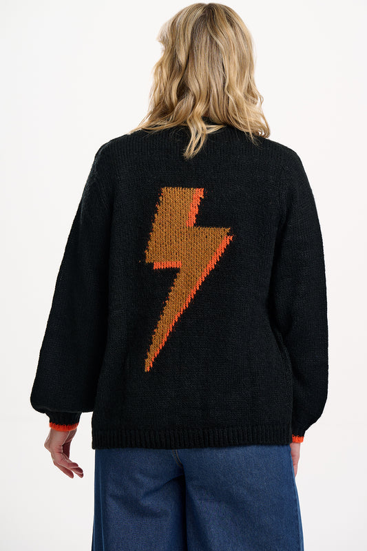 Yvette Cardigan | Black Lightning Flash