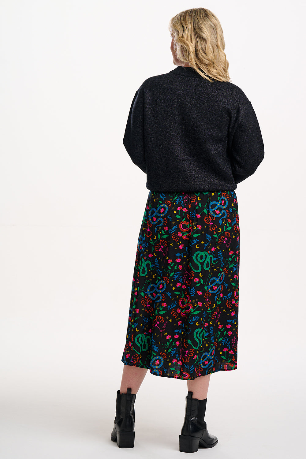 Solana Bomber Jacket | Black Sparkle