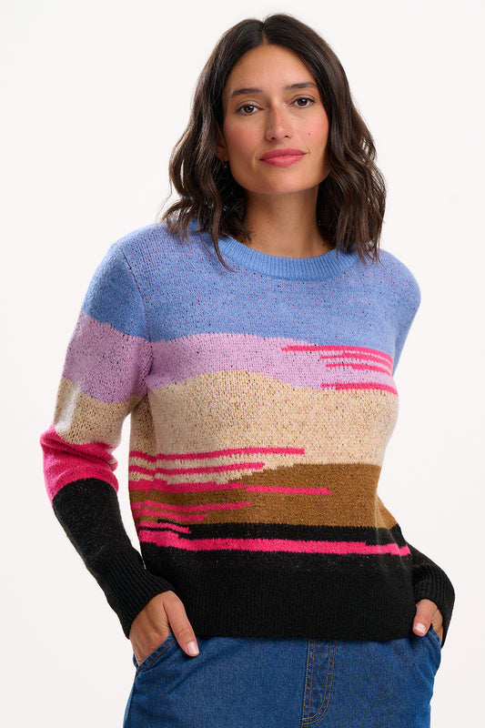 Sugarhill Brighton Asher Jumper | Abstract Landscape