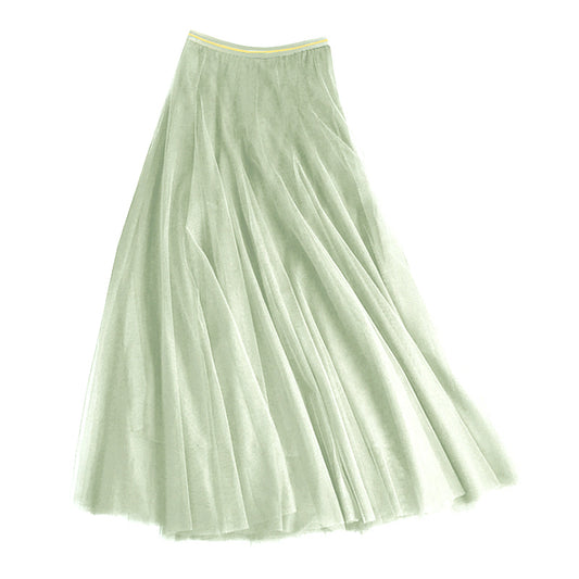 Tulle Layer Skirt | Pistachio Green