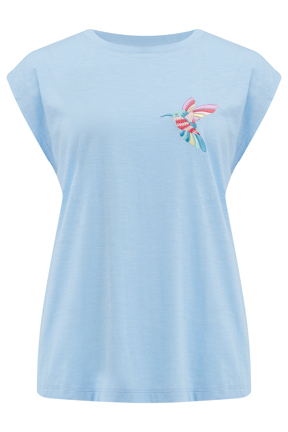 Sugarhill Chrissy Relaxed Tank T-Shirt | Tropical Hummingbird