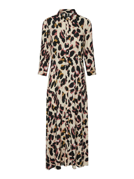 YAS Savanna Long Shirt Dress | Mellow Rose