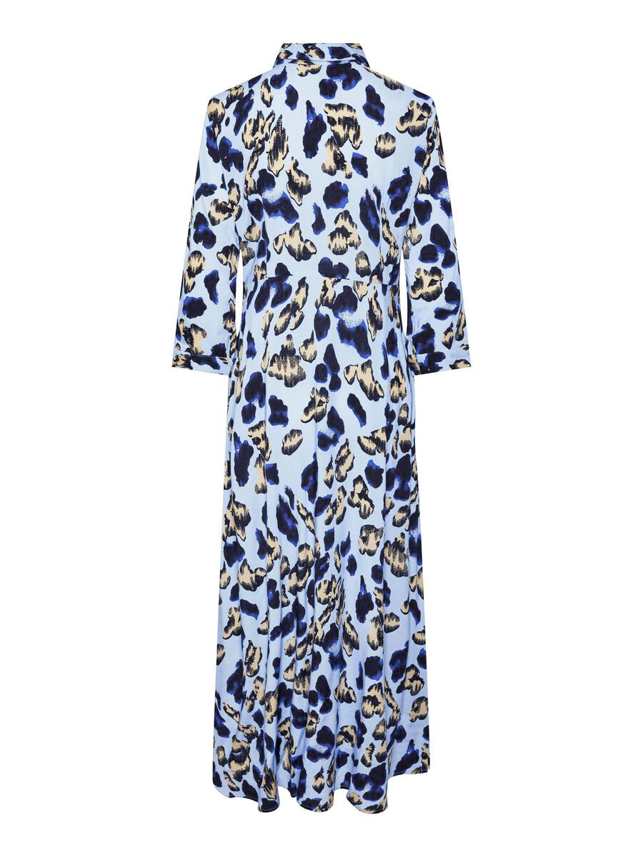 YAS Savanna Long Shirt Dress | Clear Sky