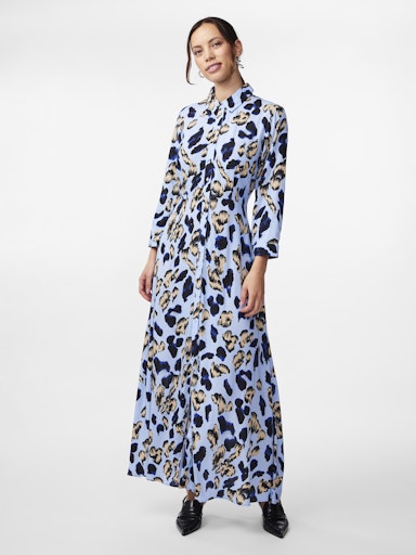 YAS Savanna Long Shirt Dress | Clear Sky