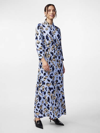 YAS Savanna Long Shirt Dress | Clear Sky
