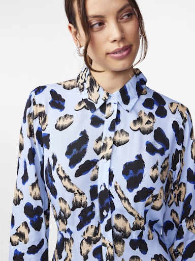 YAS Savanna Long Shirt Dress | Clear Sky