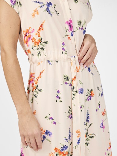 YAS Asina Midi Belt Dress | Whitecap Grey