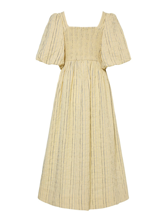 YAS Mellow Midi Dress | French Vanilla