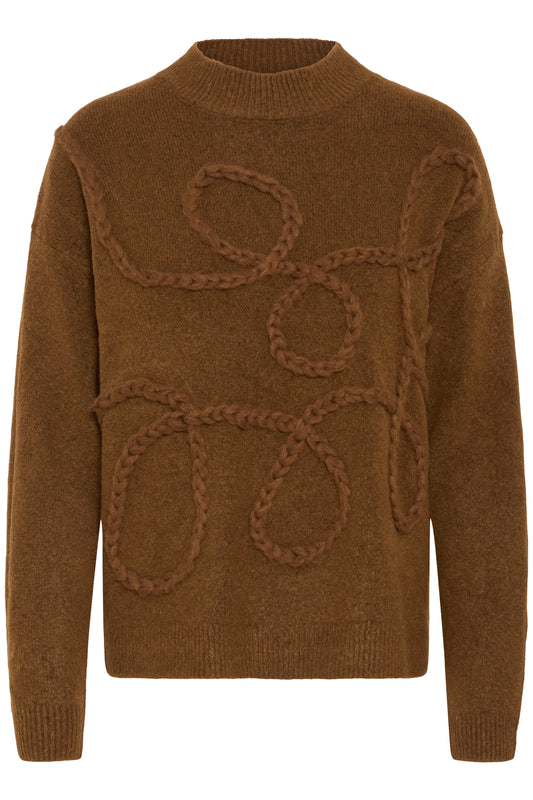 Bymedi Deco Jumper | Toffee Melange