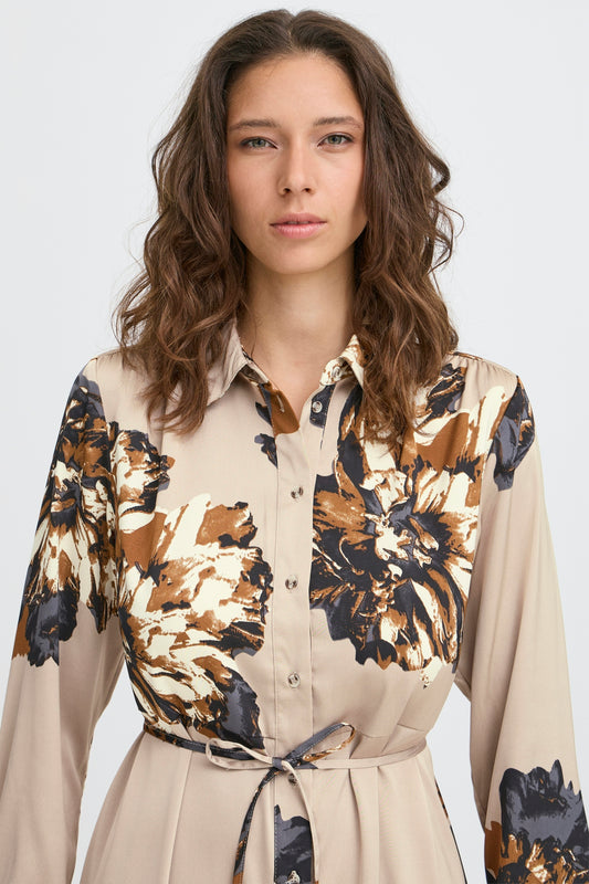 Byjannike Shirt Dress | String Mega Flower