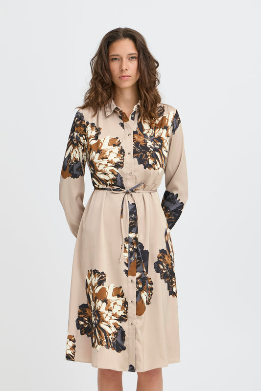 Byjannike Shirt Dress | String Mega Flower