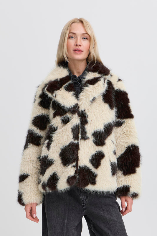 Bybemio Coat | Cow Print