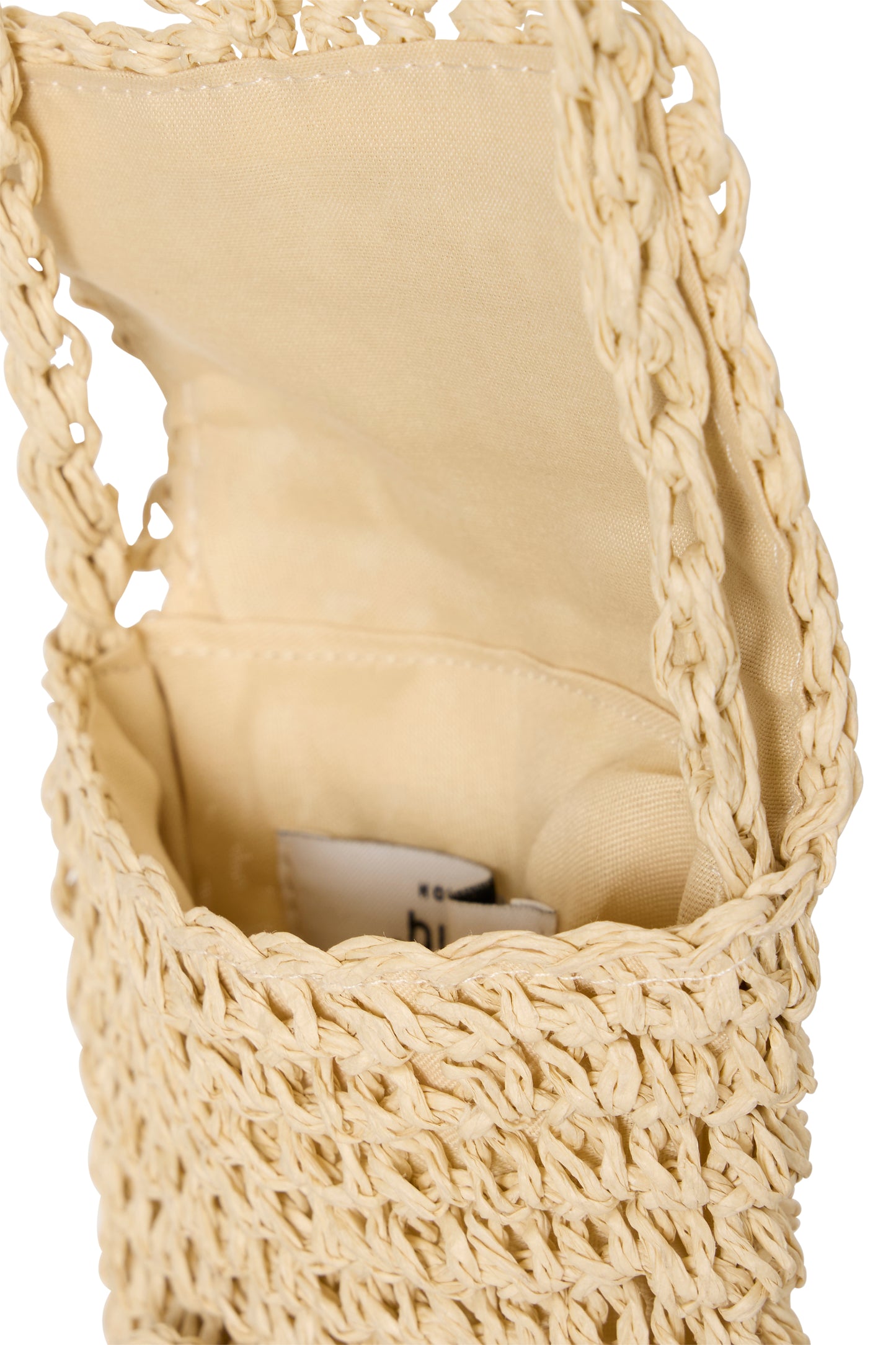 B Young Bavibbe Phone Bag | Natural Straw