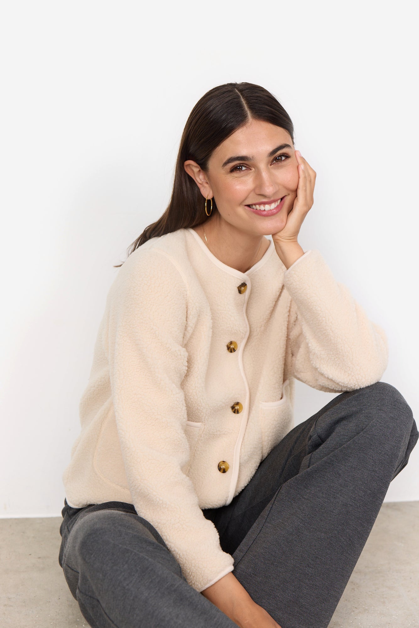 Soya Concept Onyx Cardigan | Cream