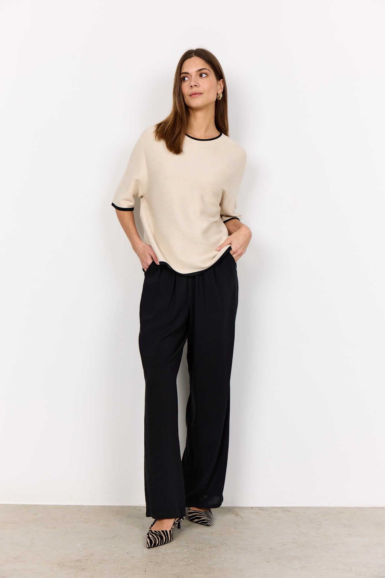 Soya Concept Dollie Pullover | Cream Melange