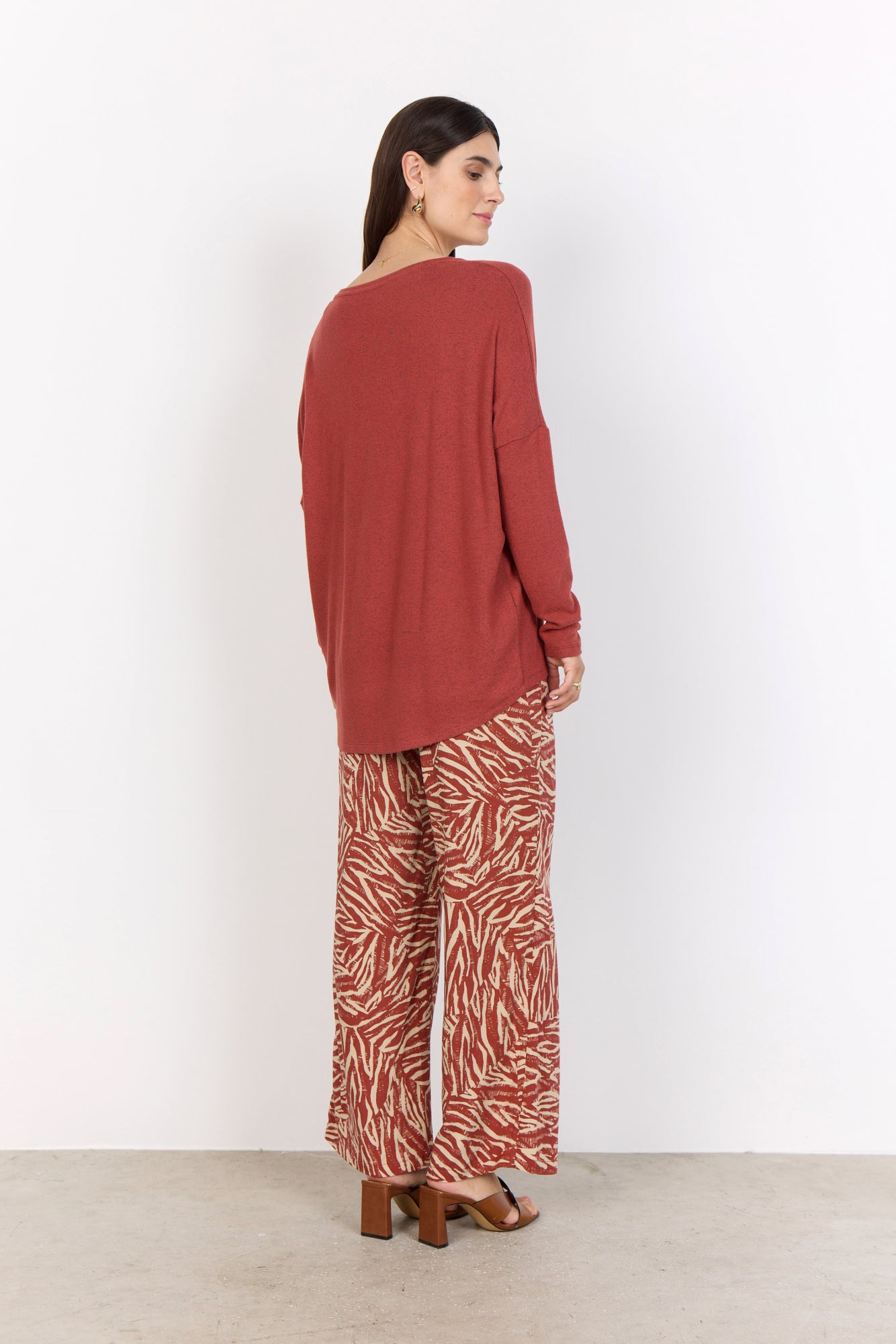 Soya Concept Biara Jumper | Mineral Red Melange