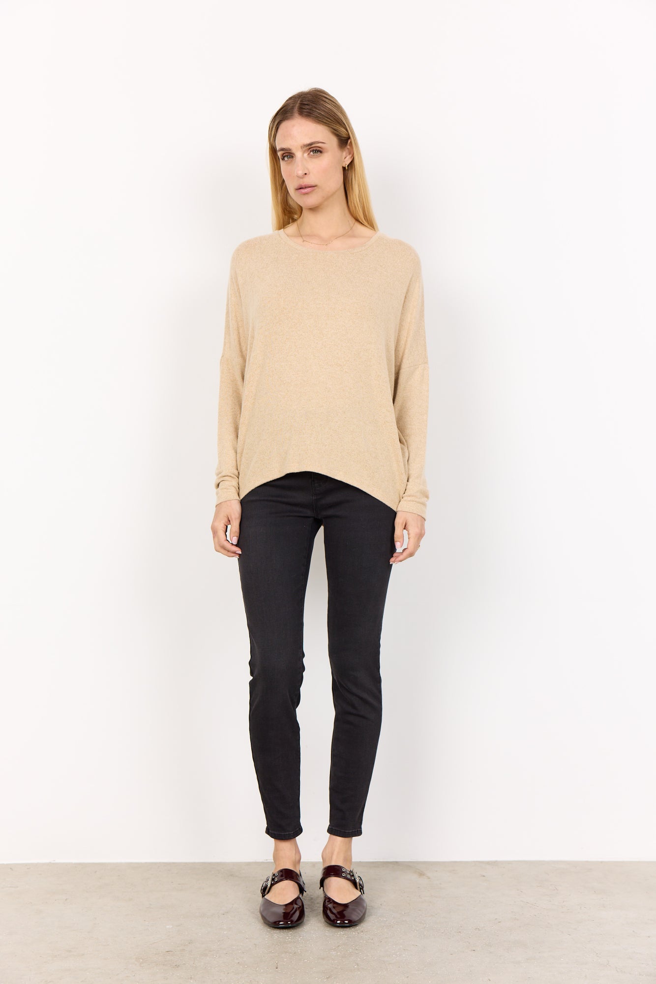 Soya Concept Biara Jumper | Sand Melange