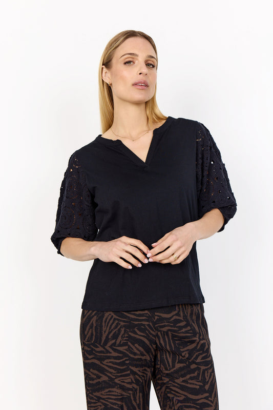 Soya Concept Shena T-Shirt | Black
