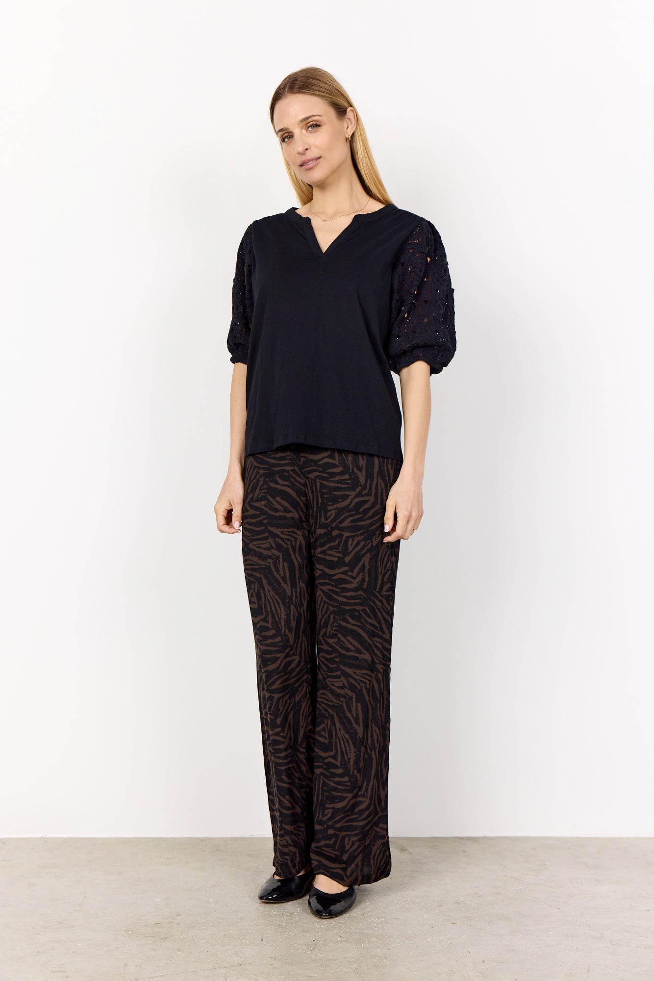 Soya Concept Shena T-Shirt | Black
