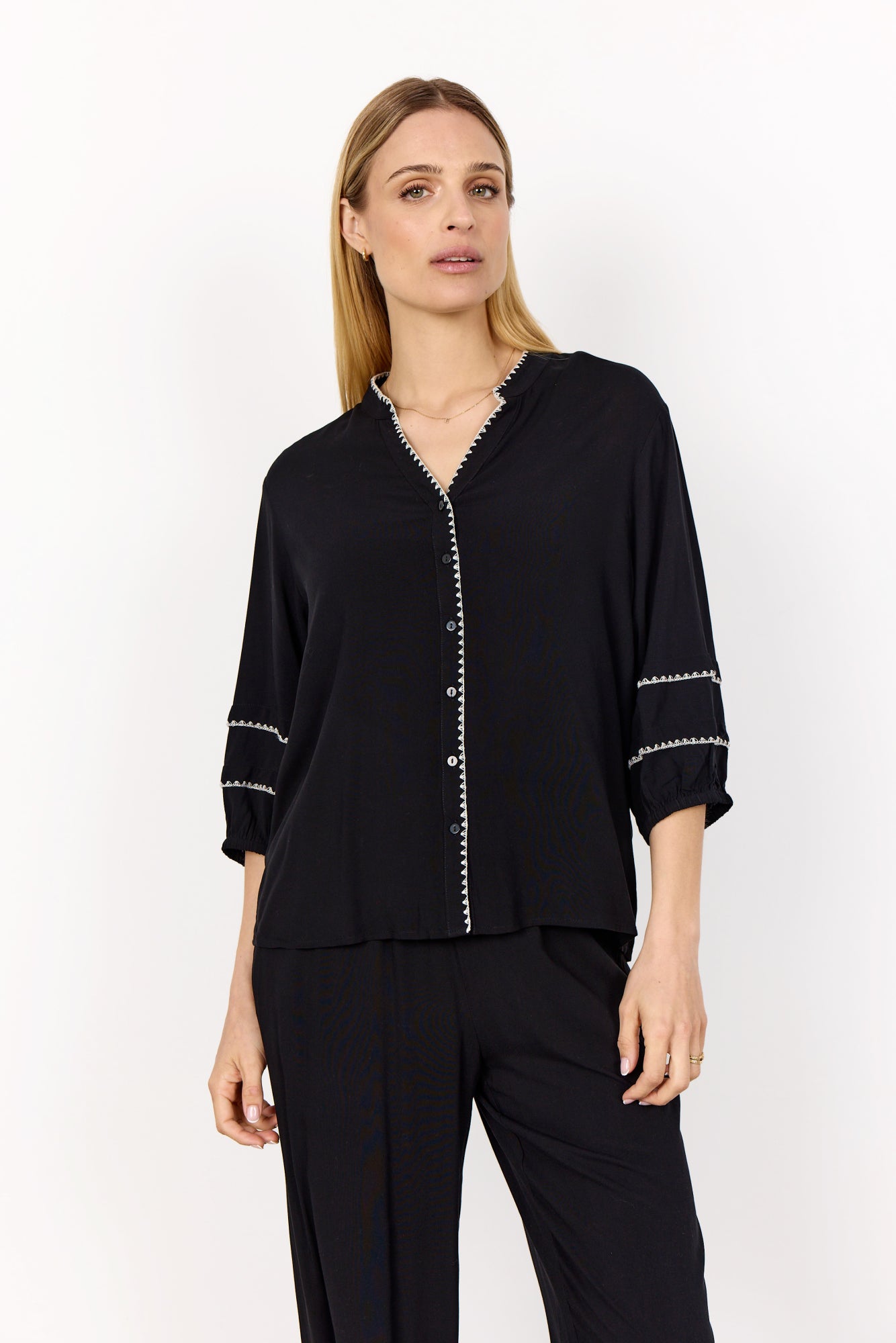 Soya Concept Radia Shirt | Black