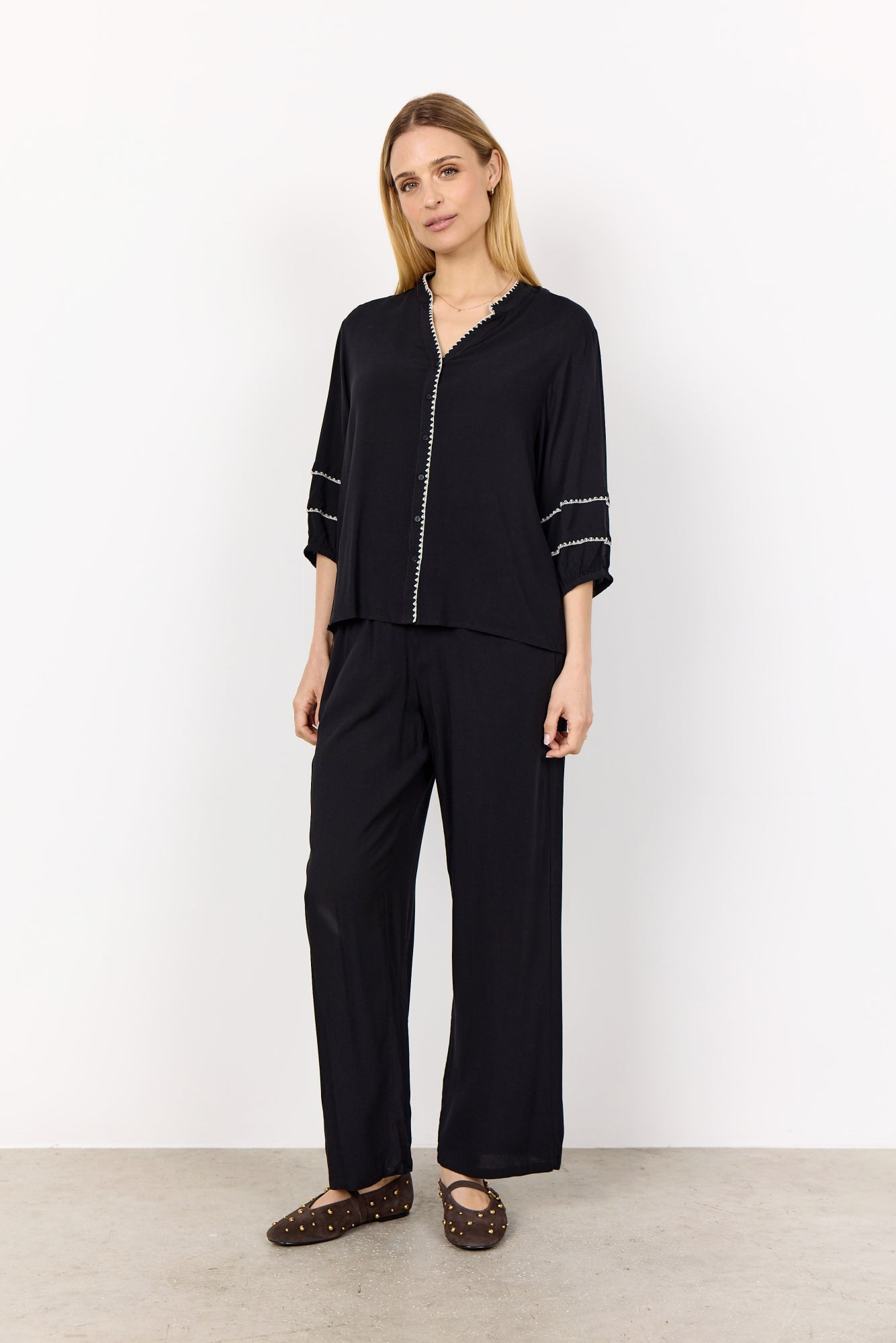 Soya Concept Radia Shirt | Black