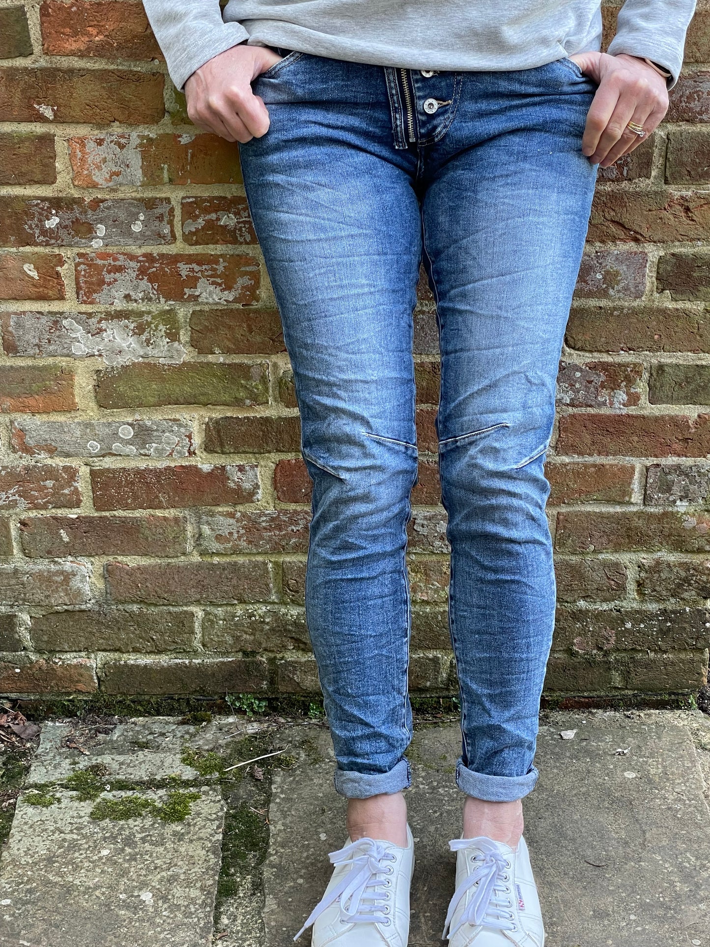 Melly & Co 4 Button Skinny Jeans | Denim